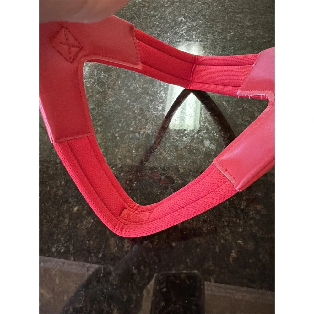 Red Padded Dog Head Collar for Gentle Control